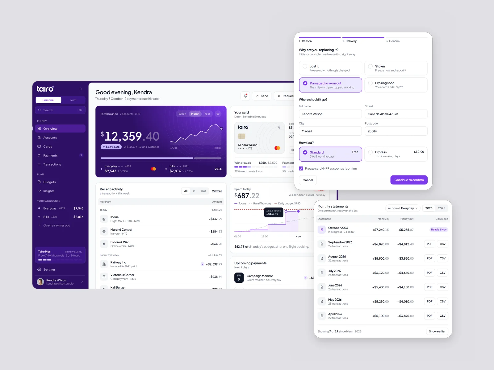 UI details, Tairo