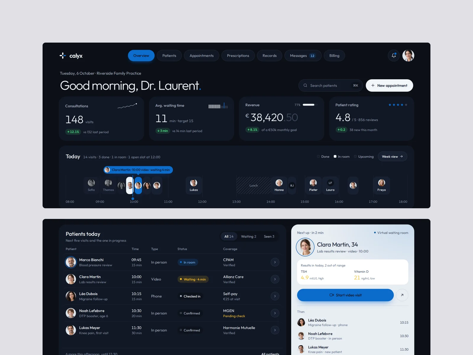 Dark mode, Calyx
