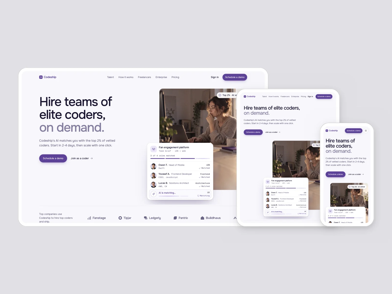Responsive design, Codeship