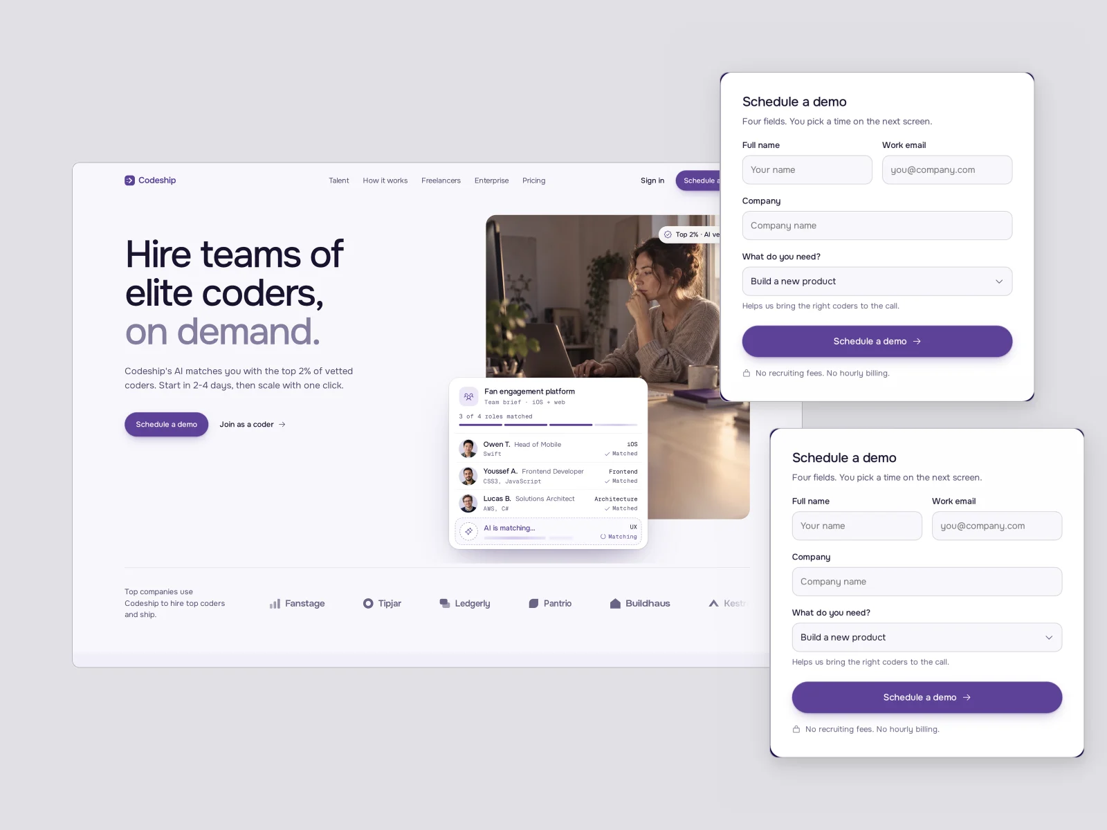 UI details, Codeship