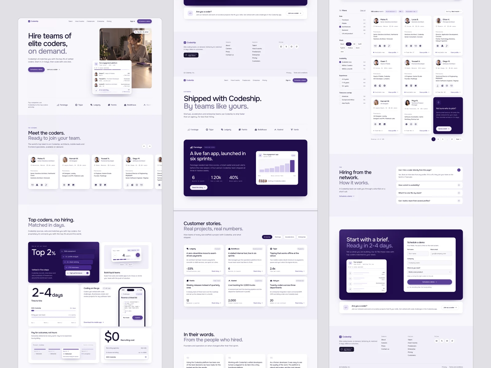 Depth and sections, Codeship
