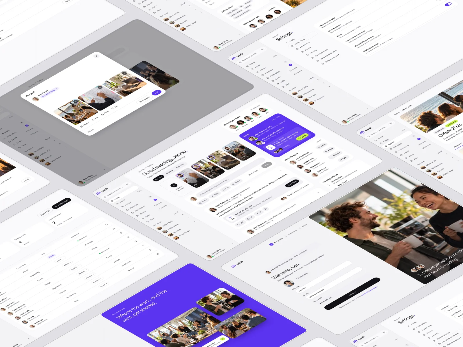 Screens overview, Mirth