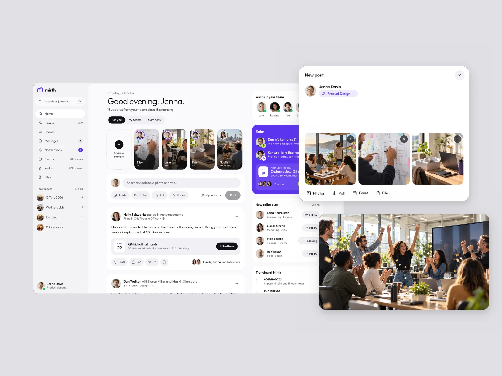 UI details and corners, Mirth